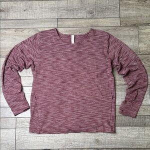Lululemon Athletica Go City Pullover Maroon Long Sleeve Top